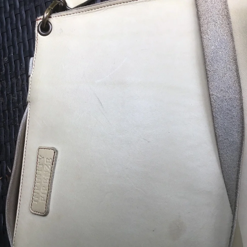 Vintage infinity Firenze leather satchel bag - Picture 4 of 6